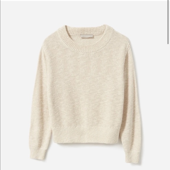 Everlane Sweaters - Everlane “the cotton linen crew” in cream